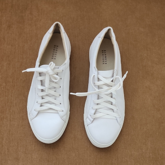 Barneys New York White Men Sneakers - Picture 1 of 5
